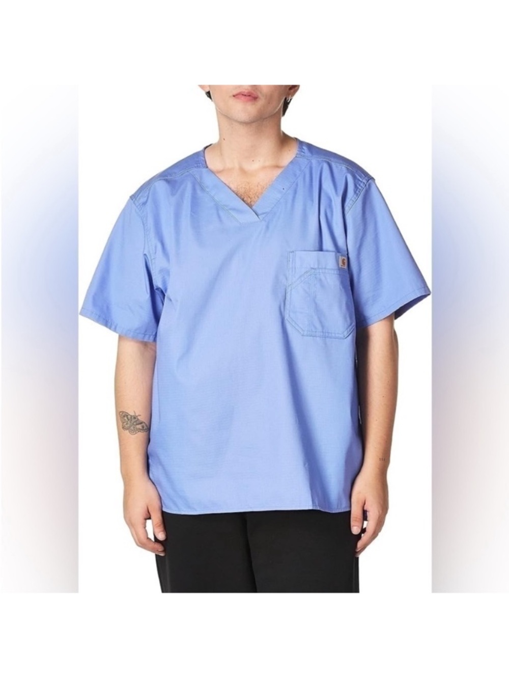 Carhartt Ripstop Surgical Shirt in Ceil Blue. Men’s Large. NWT.